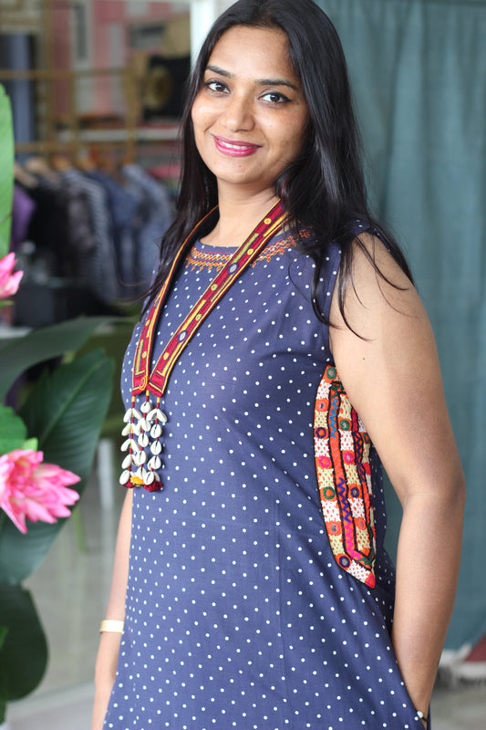 Polka kutchi dress